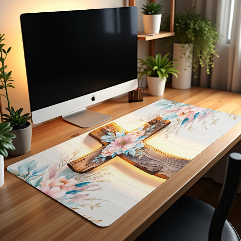 Polyester Desk Pad, 31.5x15.5