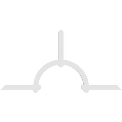 Support de pignon en PVC de qualité architecturale Ericson