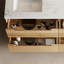 Meuble-lavabo double 60 po en chêne naturel avec plateau en pierre reconstituée 60 po-1203789150