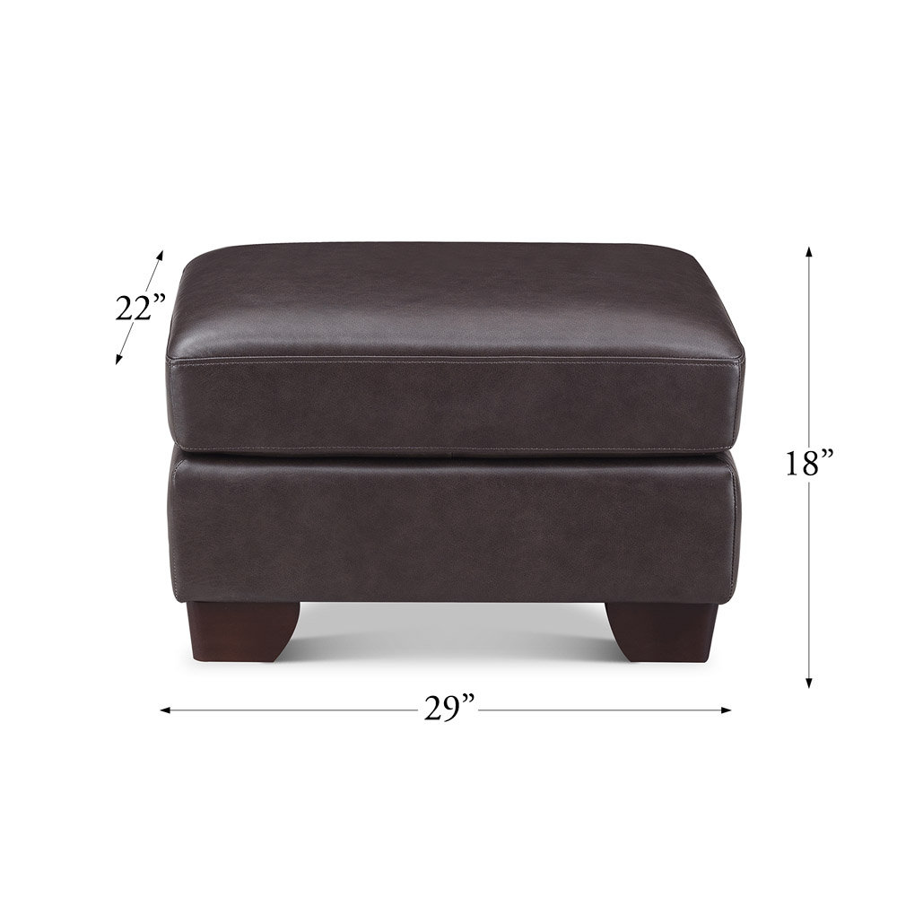 Tryston Top Grain Leather Ottoman