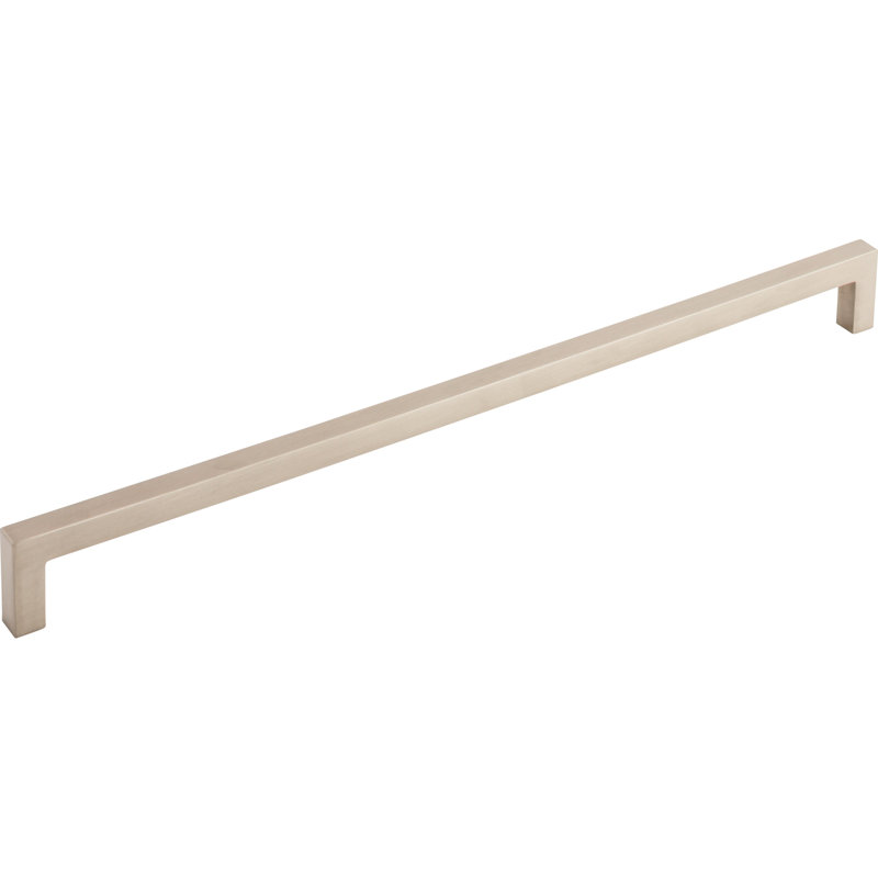 Square Bar pull, Brushed Satin Nickel, 12 5/8" Center to Center