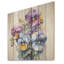 Mauve Pansy Poise I - Pensées sur bois-1379515966