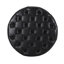 Élégante tablette ronde en similicuir avec capitonnage à boutons et tablette ouverte pour une utilisation polyvalente, 32,72 po x 17,39 po, tablette élégante en cuir noir, 17,39 po-335734019