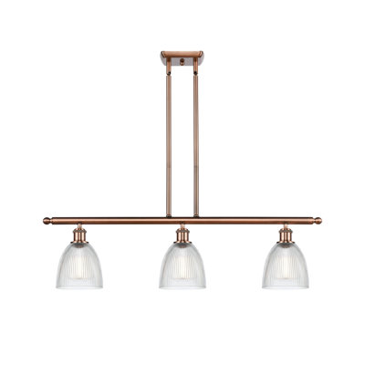 Luminaire suspendu en forme de dôme pour îlot de cuisine à 3 lumières Asdsit