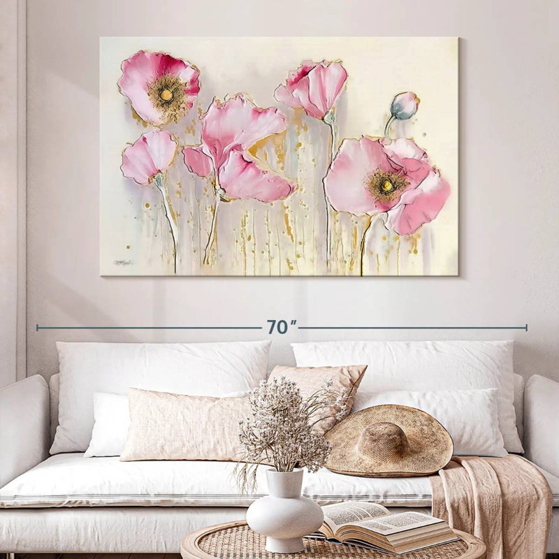 Coquelicots Harnek Spring, H 34 po x l 51 po