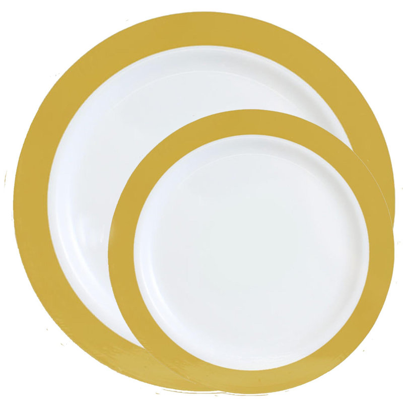 Ensemble de 16 assiettes rondes Ecoqualité