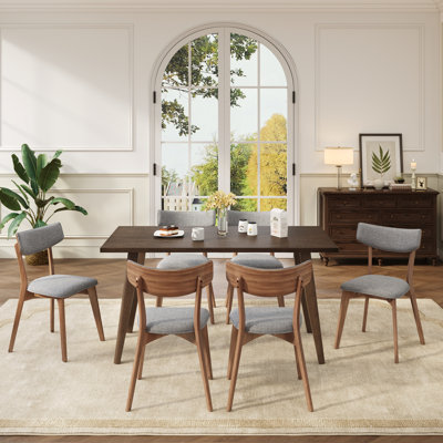 Zonia Fabric Upholstered Dining Set