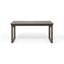Table de salle à manger d'extérieur extensible en bois d'acacia, gris