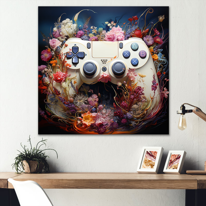 Bloom - Jeux vidéo - Art mural, H 16 po x l 16 po x P 1 po