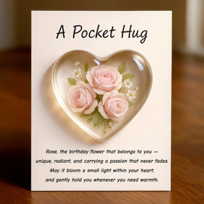 A Gift Card With A Flowered Pocket