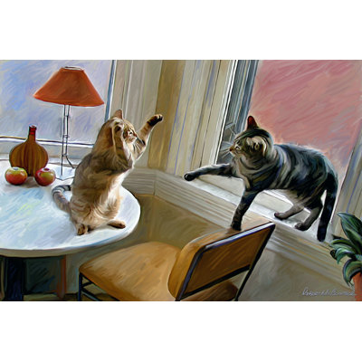 Chats se battant