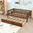 Aldora Wood Daybed with Twin Trundle and Fence Guardrails-2024933908-2024933909