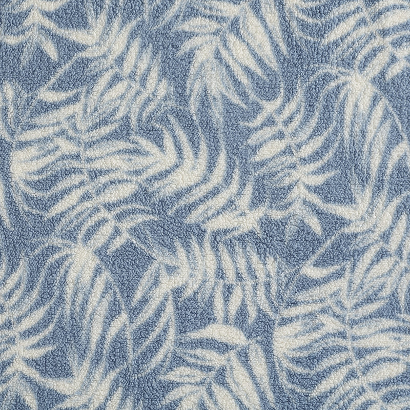 Jeté en sherpa réversible imprimé Tommy Bahama, Art of Palms - bleu