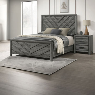 Mishika Twin 2Pc Bedroom Set Gray