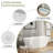 67"L x 29.5"W Oval Freestanding Soaking Acrylic Bathtub with Pop Up Drain and Overflow Hole-125397150