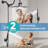All Metal Dual Shower Heads Combo With Curved Extension Arm-113955707