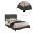 Marlene Upholstered Twin Panel Bed Grey-20472053-20472051