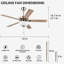 Amantha 52'' Ceiling Fan with Light Kit-453447989