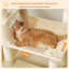 Tour à griffer en sisal 65 po avec grand hamac perchoir pour chats d'intérieur 65 po-1678660741