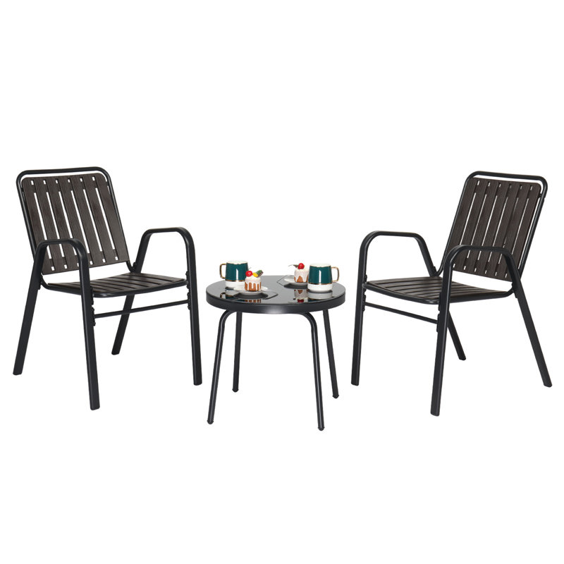 Koushik 2 - Person Patio Dining Set with Round Table