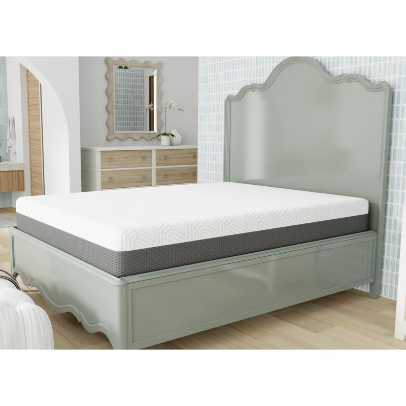 Matelas ferme de 8 pouces avec housse de refroidissement, Lit simple, 10"