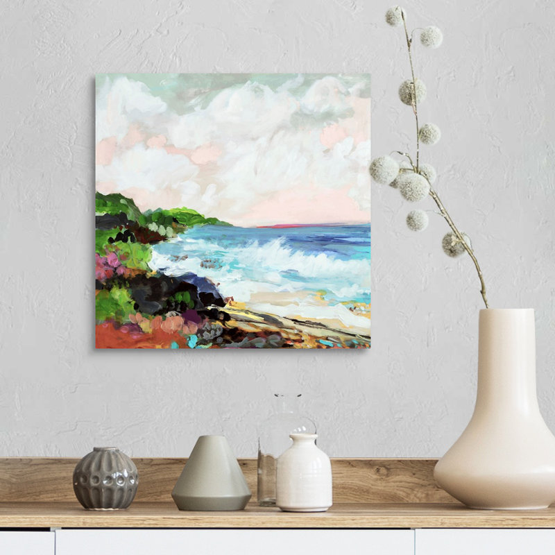 Surfscape VII par Karen Fields - reproduction d'art, Toile tendue, H 16 po x l 16 po x P 1,25 po