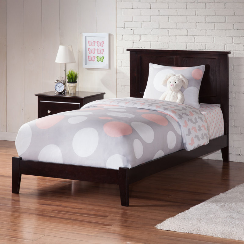 Troutville Solid Wood Standard Bed, Espresso, Twin XL