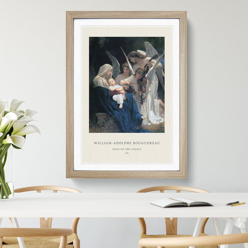 Song of the Angels - Picture Frame Painting, Oak, 36cm H x 27cm W x 2cm D