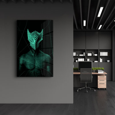 Élégante peinture murale en verre trempé de 13,8 po x 21,7 po | 100% verre trempé, épaisseur: 0,16 pouce | Imprimé UV pour des couleurs éclatantes | Parfait pour la décoration intérieure, le salon et les espaces de bureau
