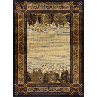 Nature's Nest GC_CBL3009  5 Ft. 3 In. X 7 Ft. 3 In. Lodge Area Rug