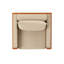 Nathanson Teak Patio Chair with Cushions