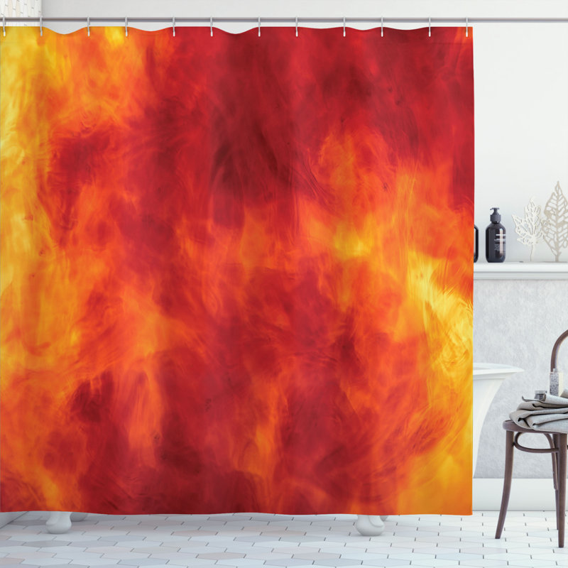 Shower Curtain with Hooks Included, 70" H x 69" W