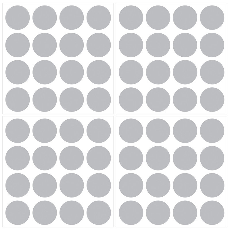 Abstract Non-Wall Damaging Wall Decal, Grey