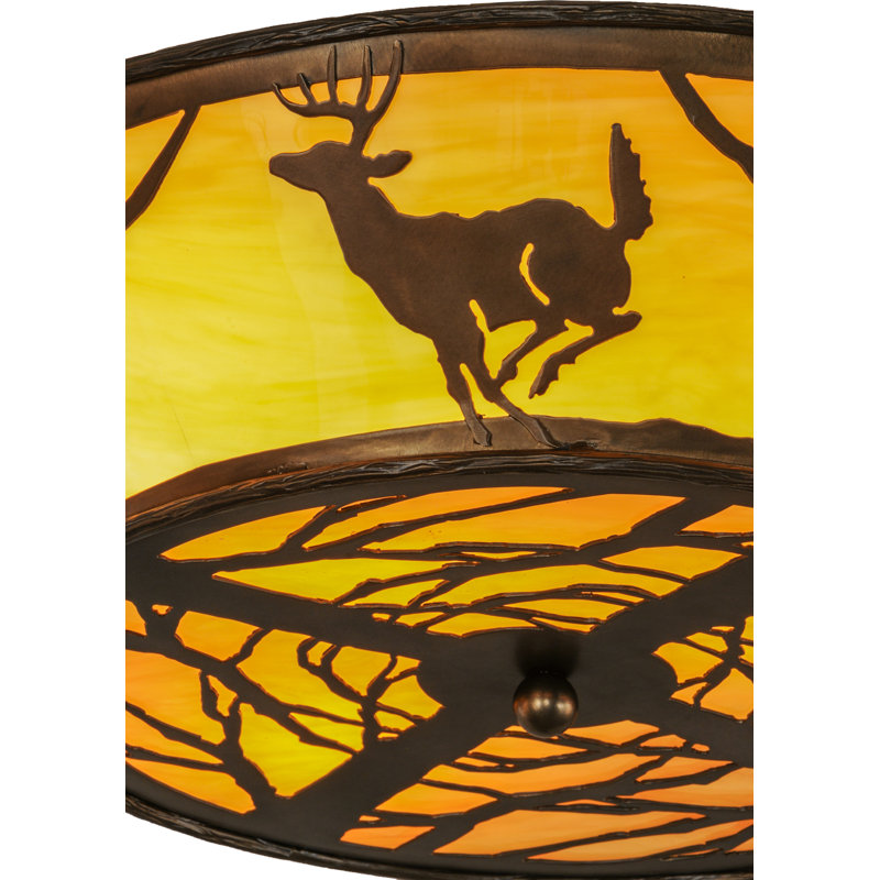 Rustic Lodge 4 - Light Flush Mount
