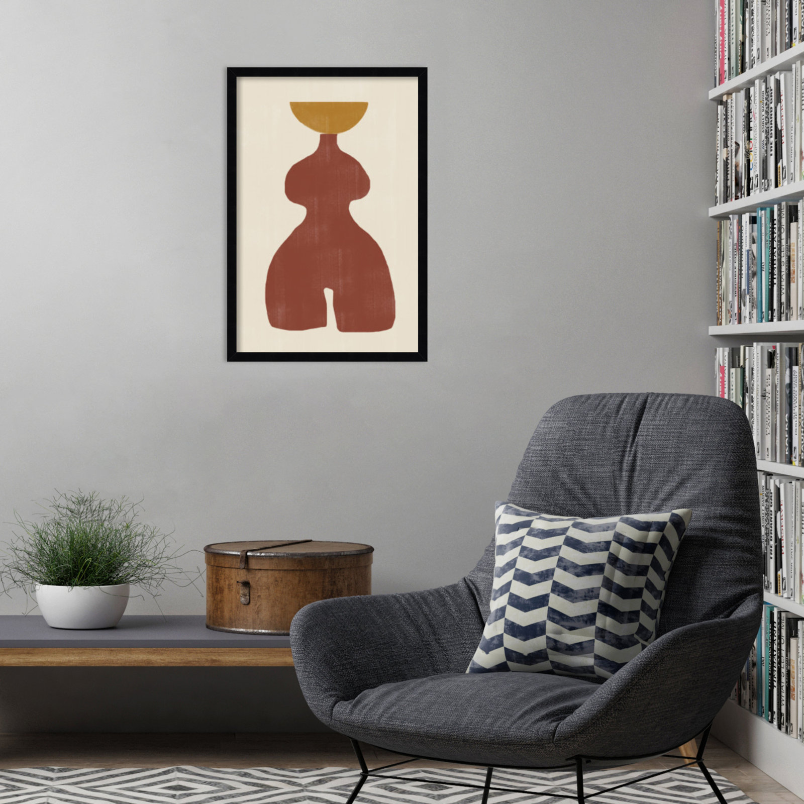 Rockingham "Vase No. 11" Print, Black, 25" H x 17" W