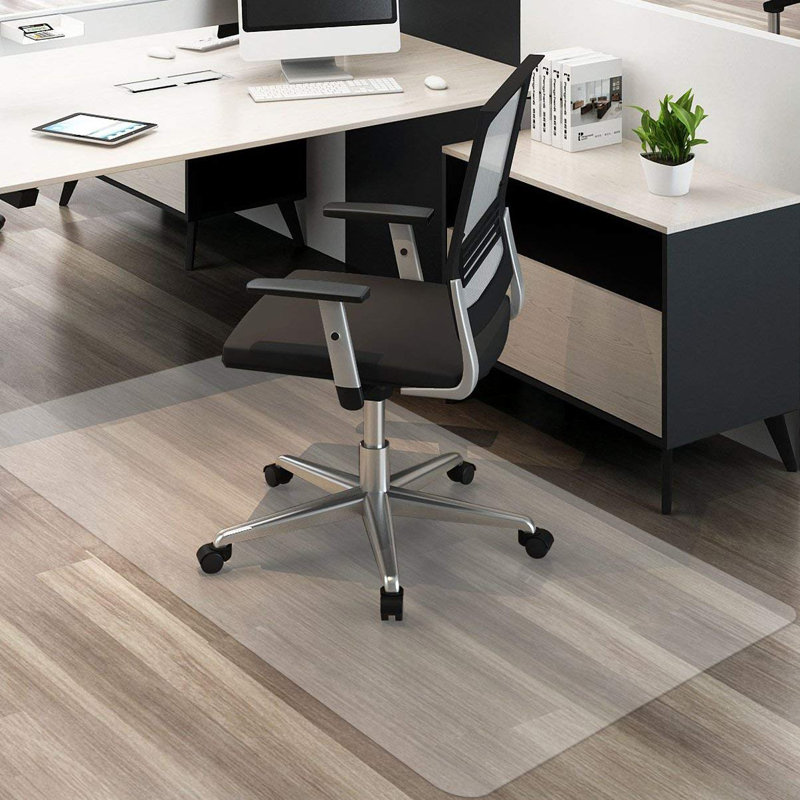 Clear PVC Low Pile Carpet Office Chair Mat