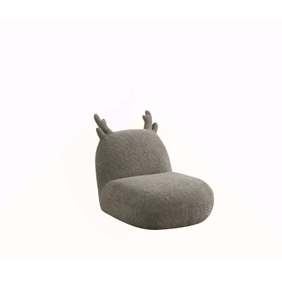 Westino 21.5"W Brown Chenille Deer-Shaped Kids Chair