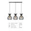 Deleesa 3 - Light Black Caged Pendant-277770493