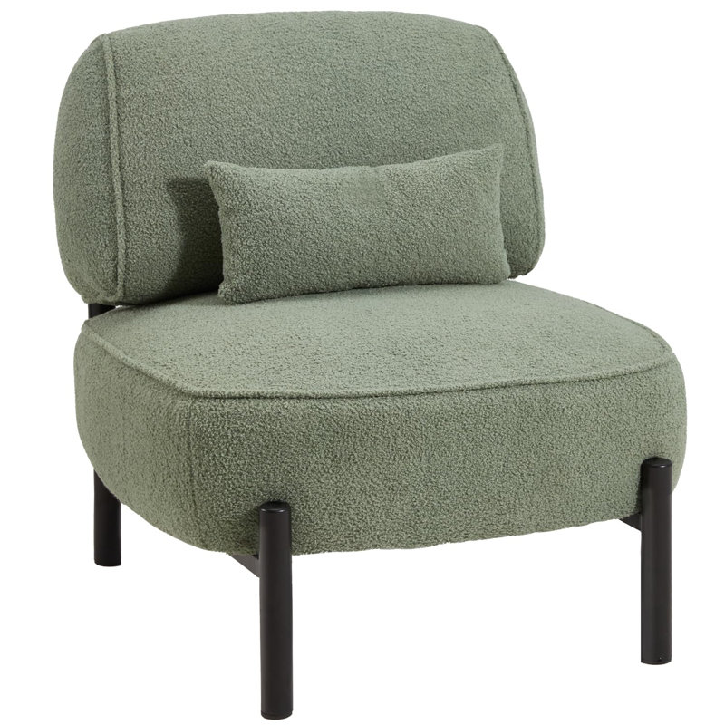 Upholstered Accent Chair, Green
