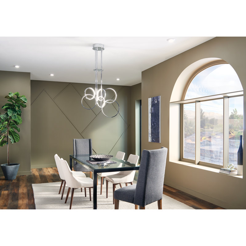 Fabela 6 - Light LED Pendant, Chrome
