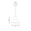 Luminaire suspendu 1 lumière Kerron-1699871085