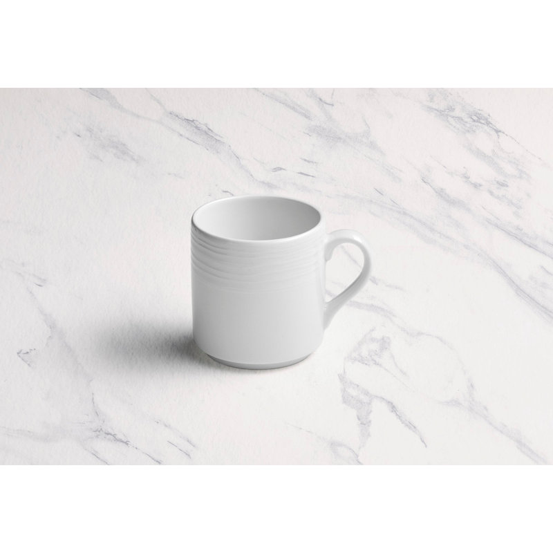 Tasse à café empilable en porcelaine de qualité supérieure ECLIPSE, 197 ml (6,6 oz).