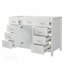 Meuble-lavabo 47 po sans lavabo, armoire seulement, 2 portes et 8 tiroirs, système de fermeture en douceur, design classique, blanc-599922278-599922281
