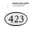 Plaque d'adresse murale sur 1 ligne Ferris-23384036-23384062