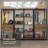  Garage Storage Rack with 4 Drawers, Open Shelves and Hanging Spaces 102"L Multiuse Modular Organization Cabinet for Tools - Black/Brown-1092312084