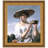 Girl in a Large Hat, 1645 Frame Print on Canvas-12463812