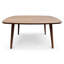 Charmante table centrale en noyer Kalen pour une décoration intérieure élégante