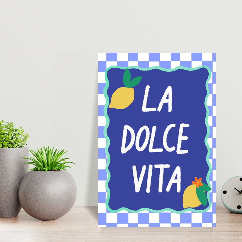 La Dolce Vita Modern Vibrant Fruit Summer Wall Art Print 1 Piece Wrapped Canvas Wall Art, 45.72cm H x 30.48cm W