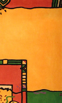Bright Rug Indoor Rug, Rectangle 5' x 8'