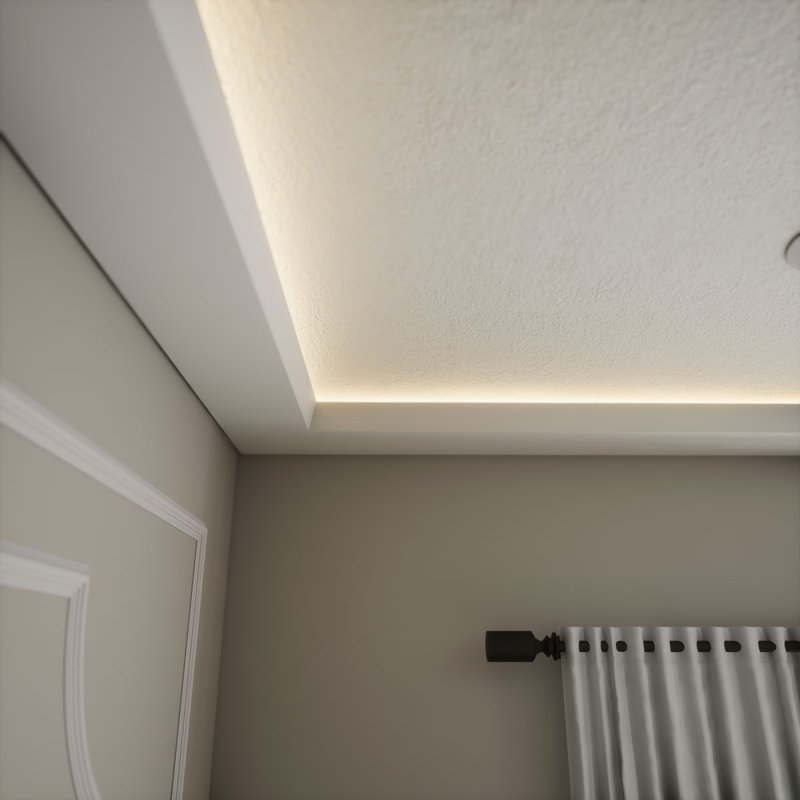 Josie 94.5" Unfinished Polyurethane Crown Moulding